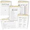 250 Pieces Bridal Shower Games for 50 Guests with Bingo Cards, He Said She Said Bridal Shower Games, Wedding Advice for Bachelorette, Celebrations (Gold)
